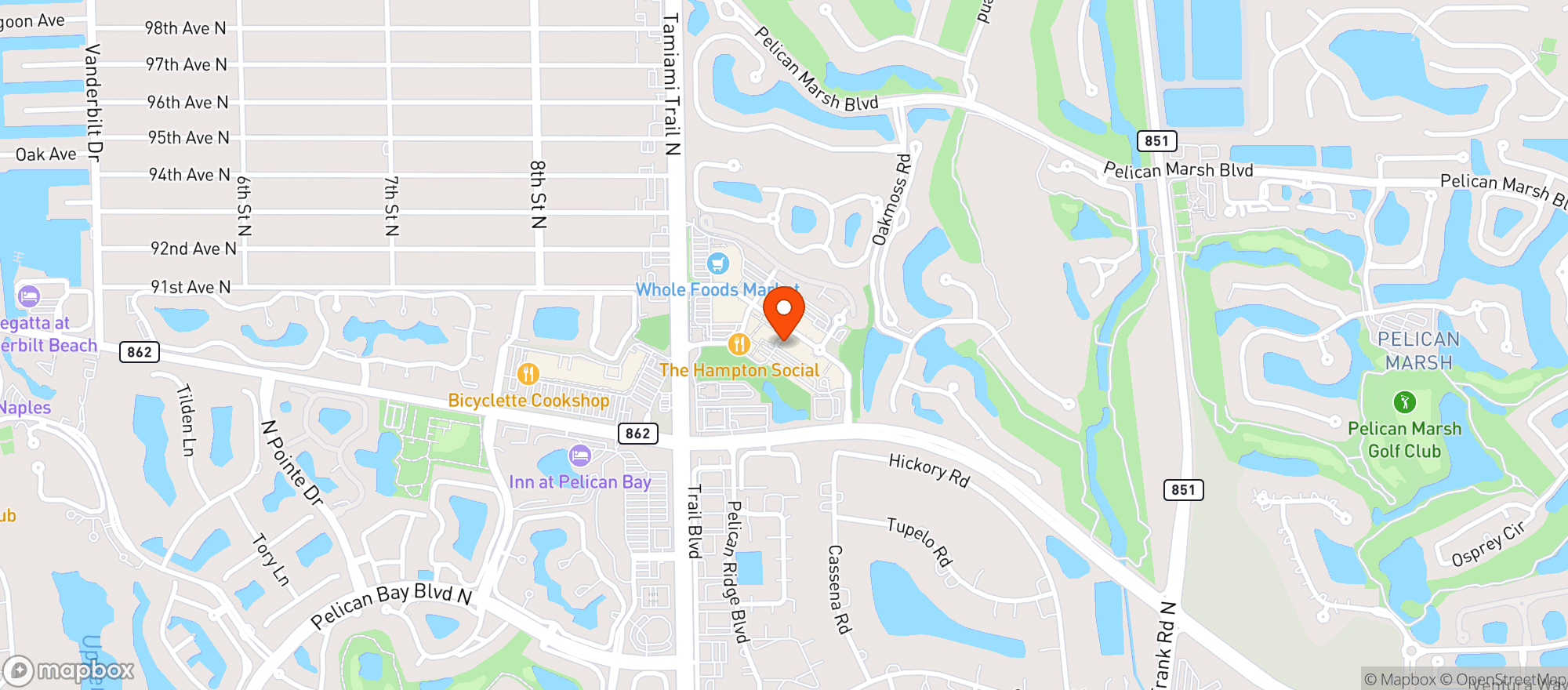 Map showing Alamo Drafthouse Cinema