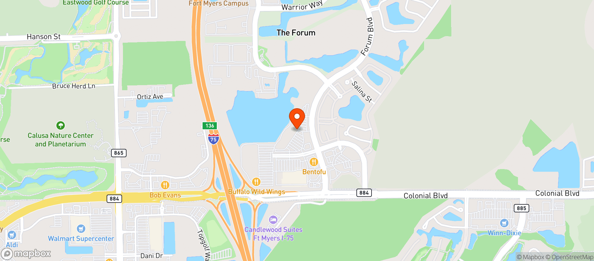 Map showing Forum Wine & Spirits