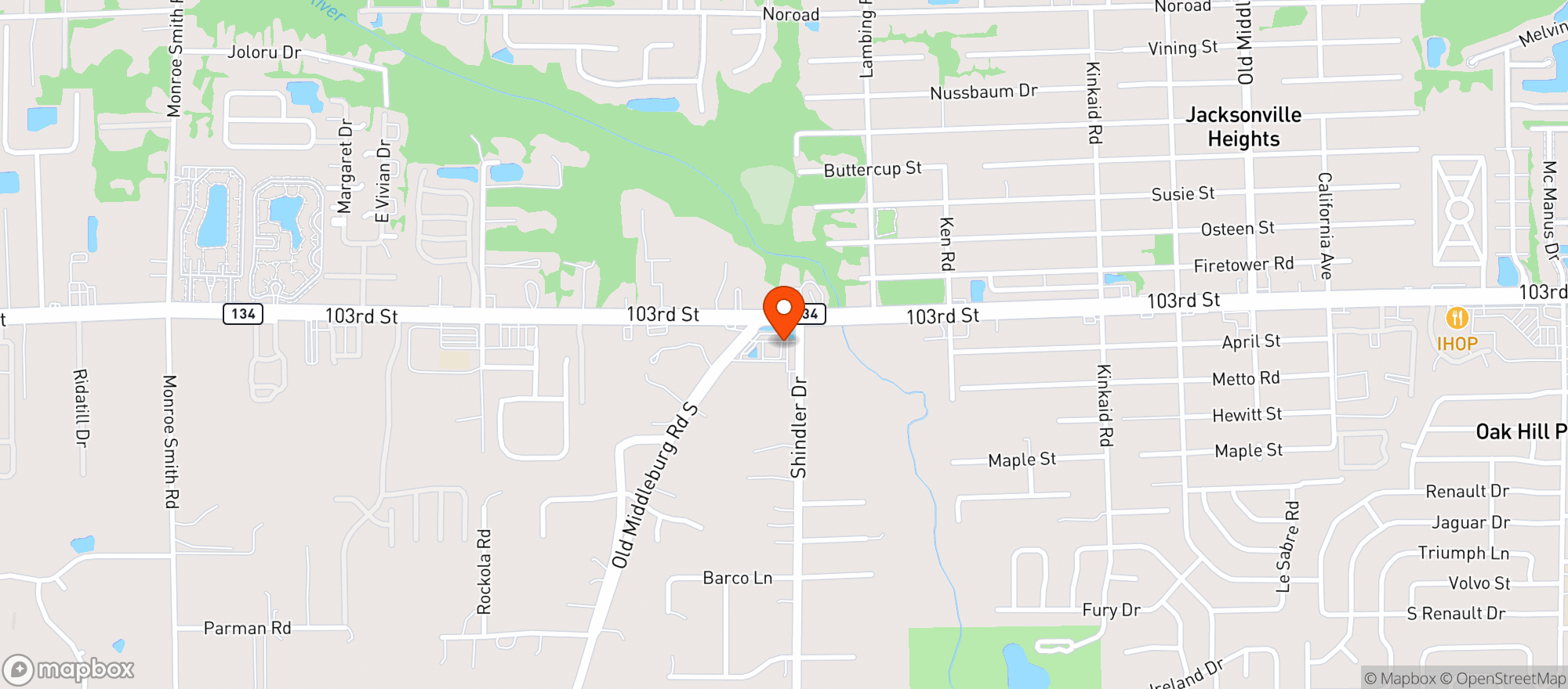 Map showing CIRCLE K #2726196