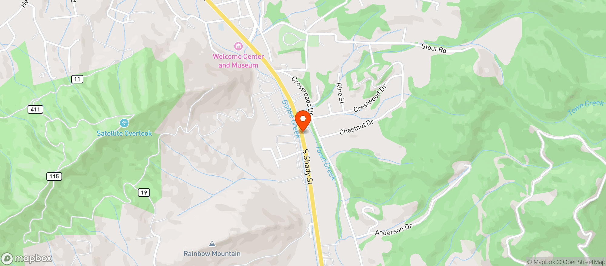 Map showing Black Bear Wine & Spirits
