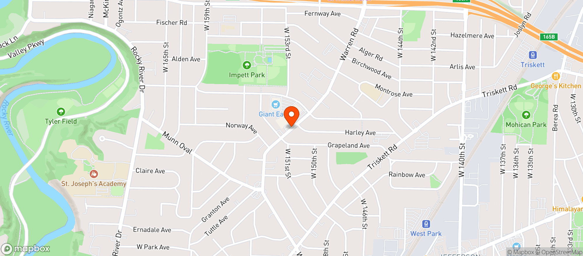 Map showing Warren Village Beverage