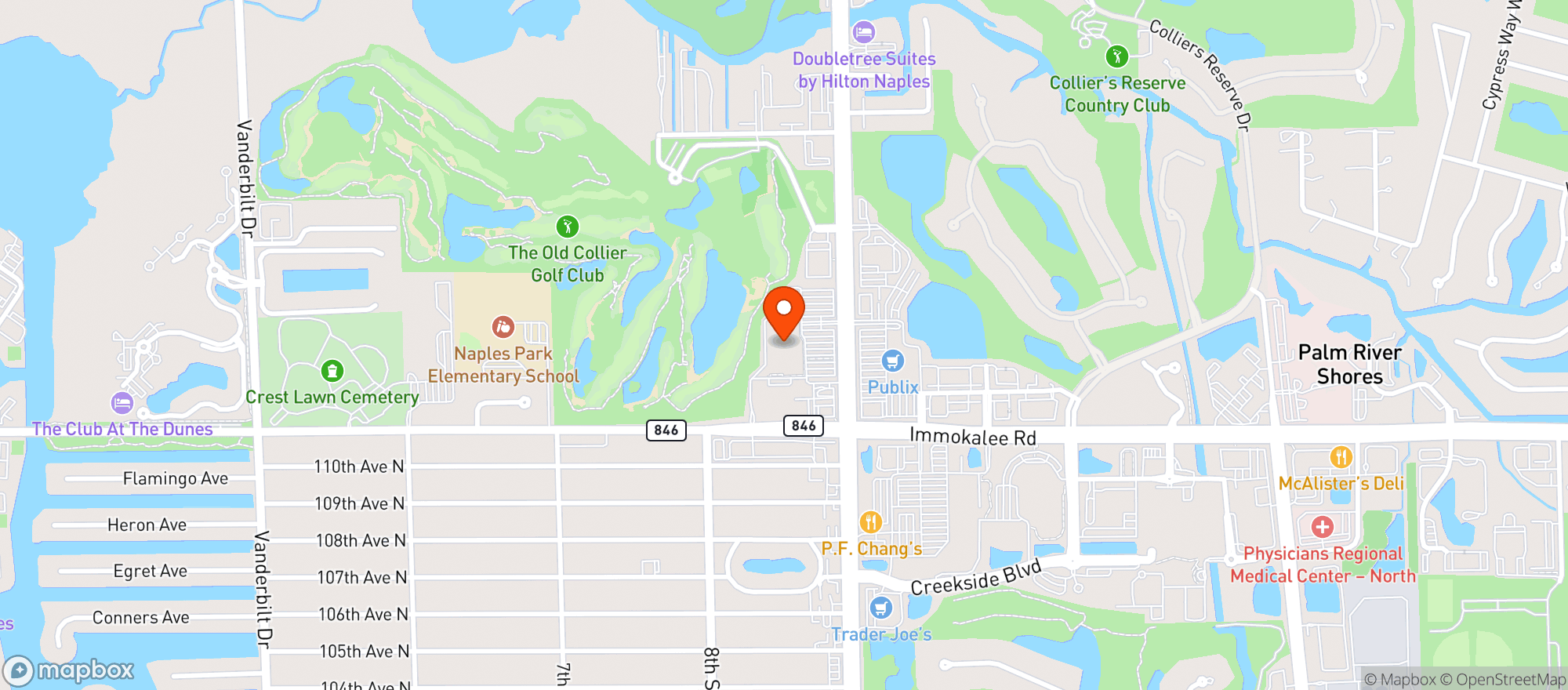 Map showing Walmart Supercenter
