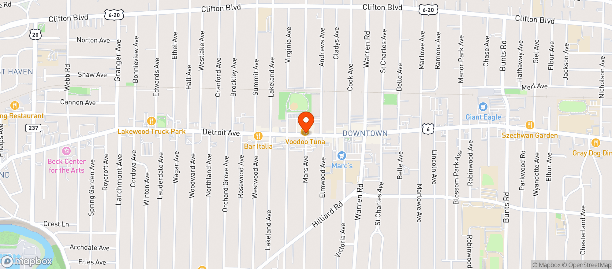Map showing Discount Drug Mart