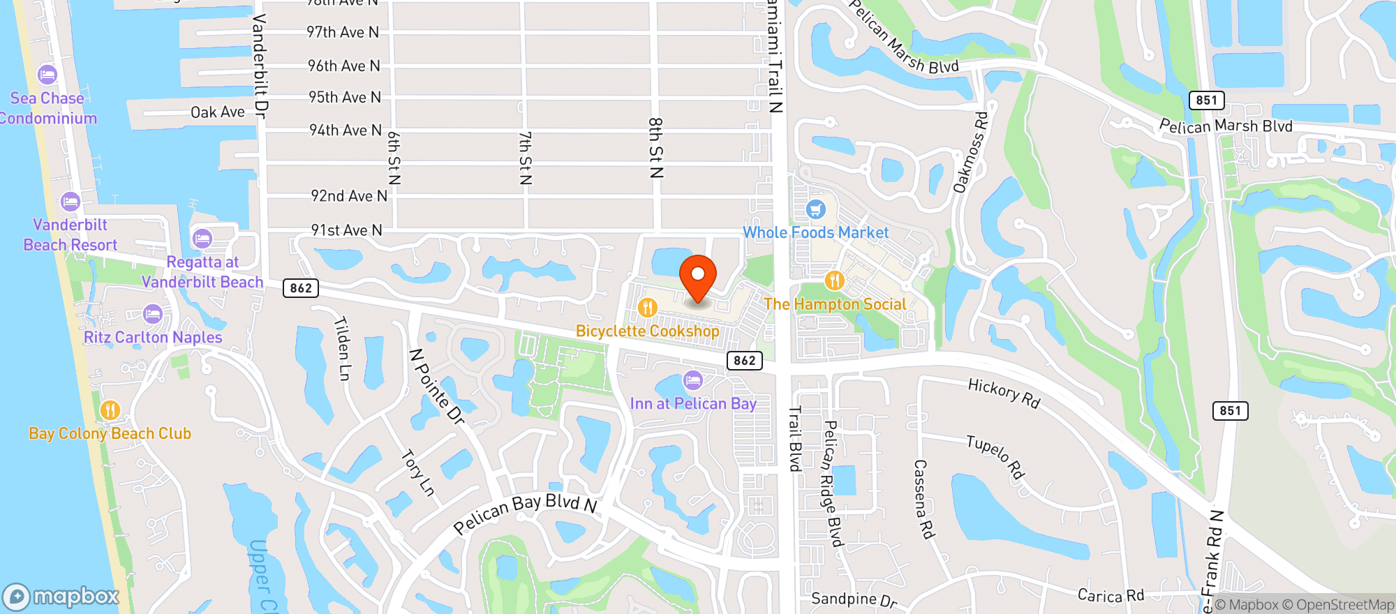 Map showing Tacos & Tequila Cantina