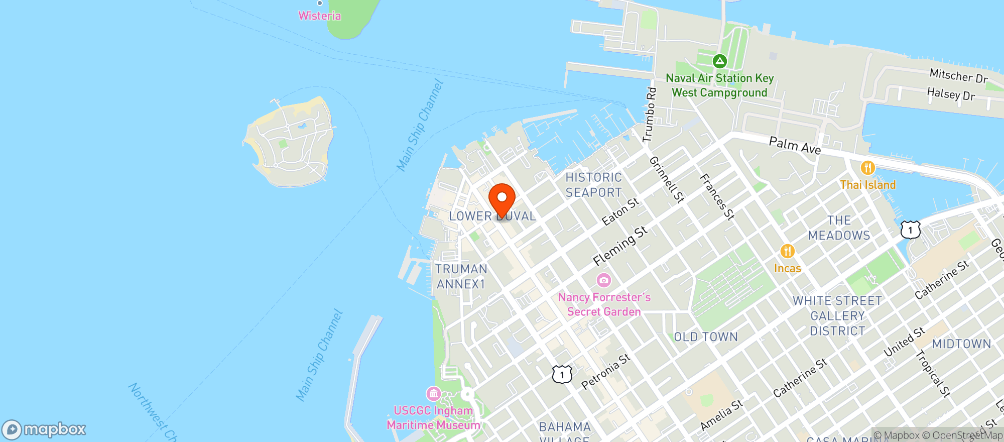 Map showing The Greeen House