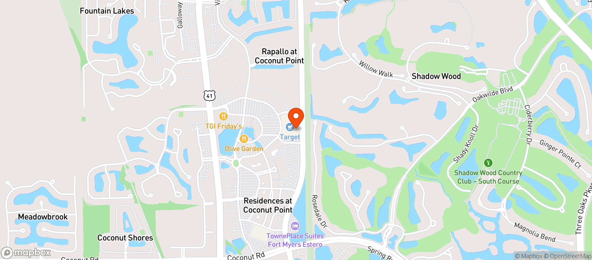 Map showing Target