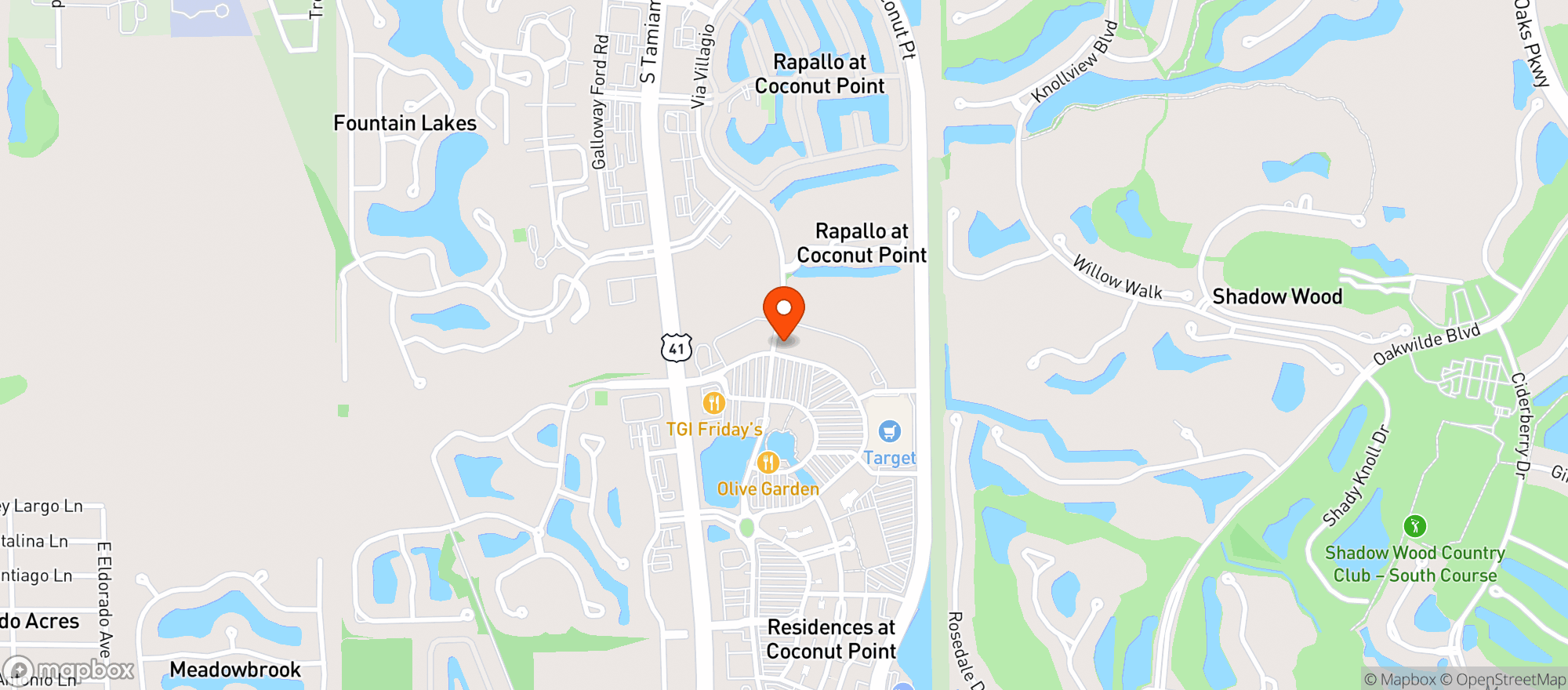 Map showing Total Wine & More - Estero
