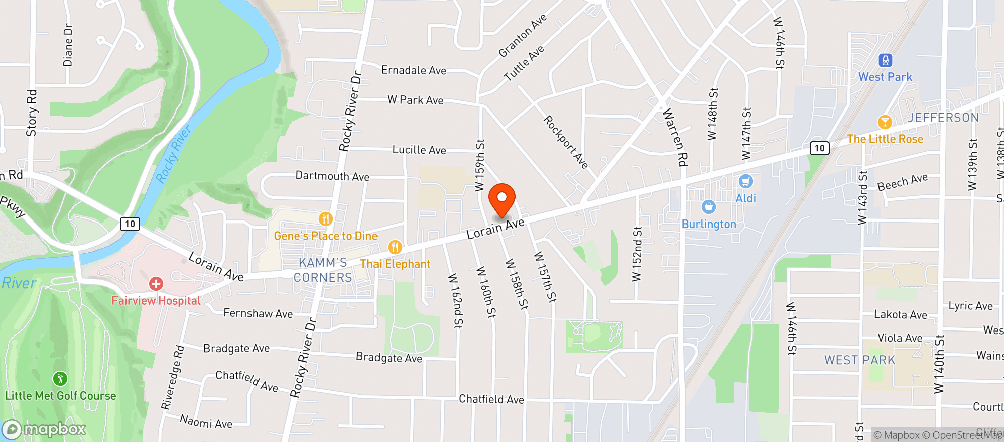 Map showing Daystar Boutique