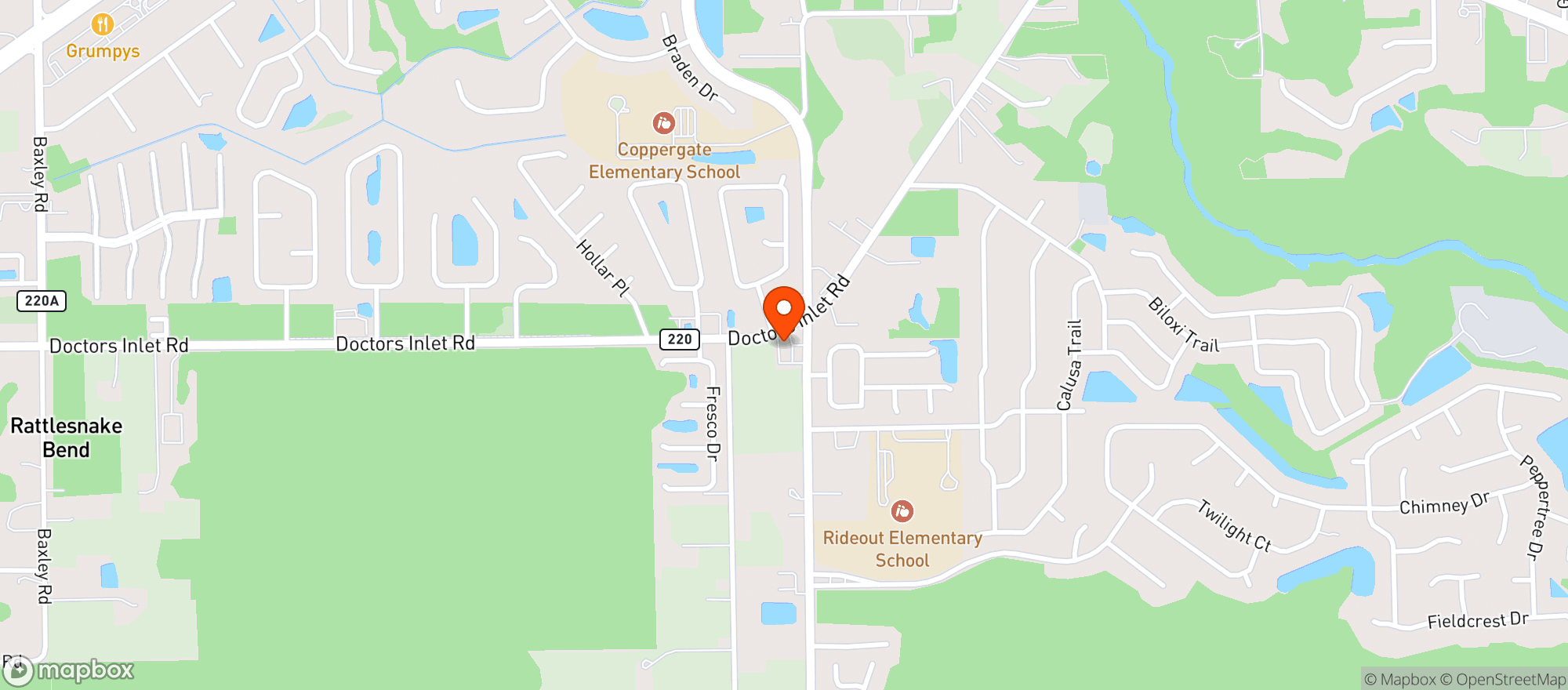 Map showing Circle K #2726234