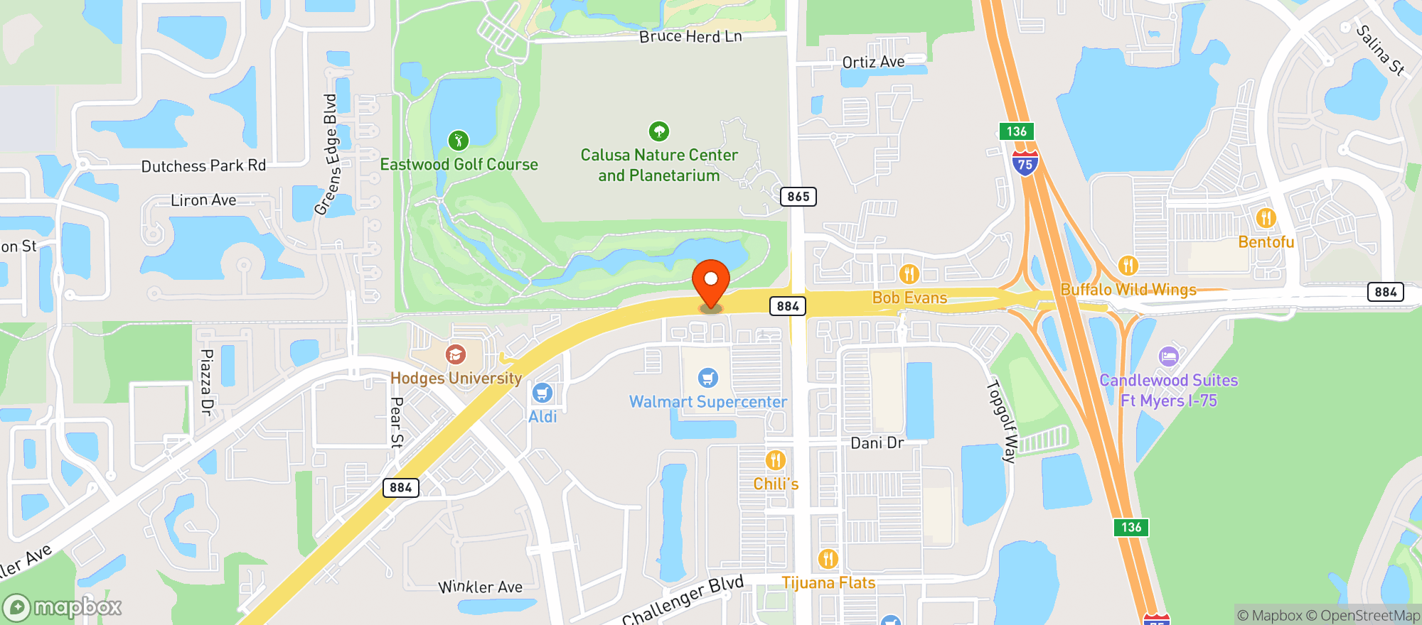 Map showing Walmart Supercenter
