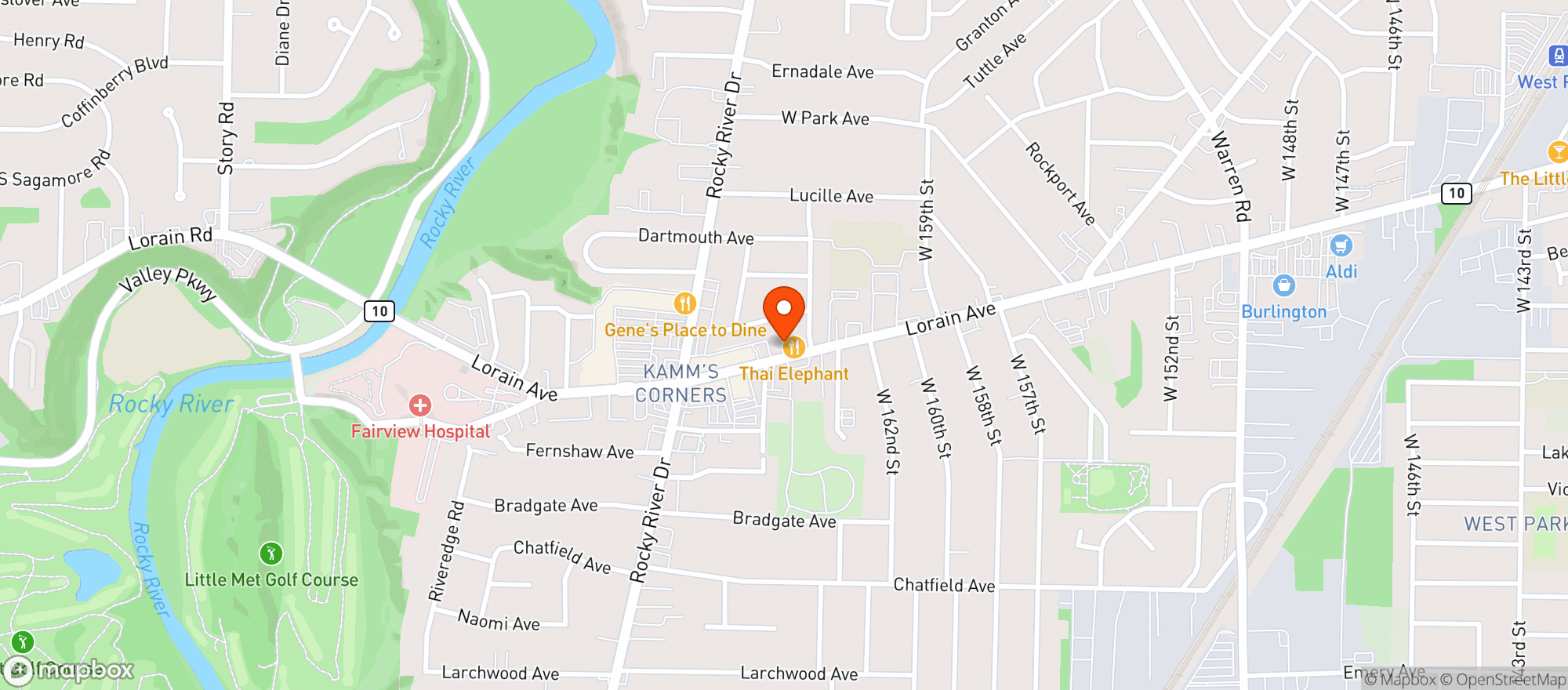 Map showing Hatfields Goode Grub