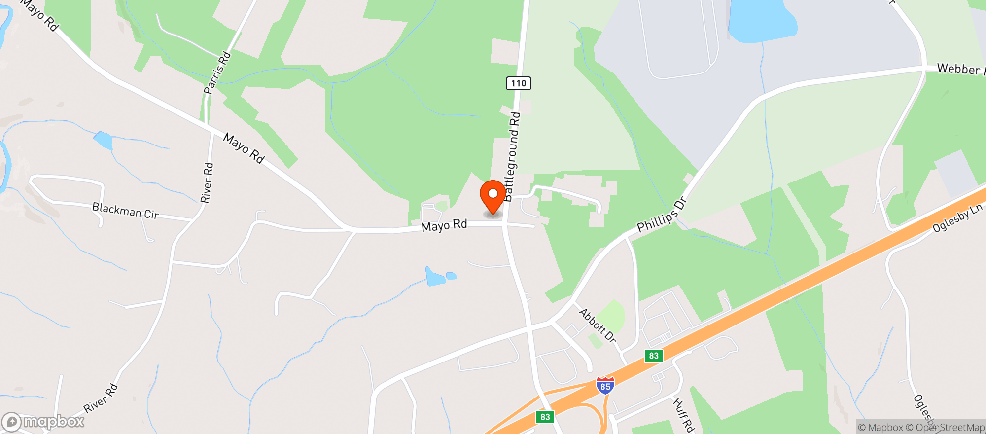 Map showing Scotchman Store #3848