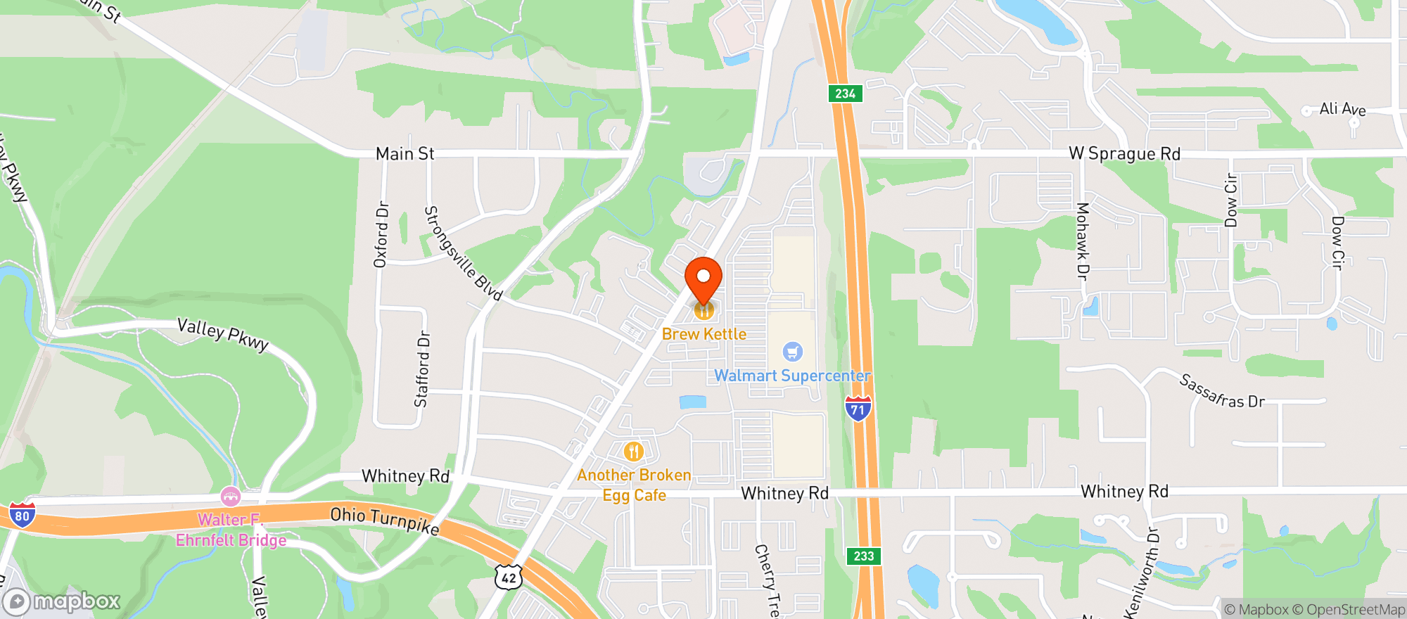 Map showing Brew Kettle & Tap Room