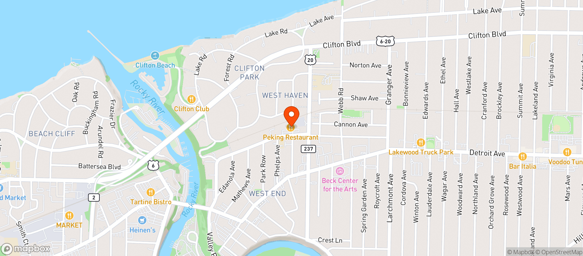 Map showing Sloane Pub