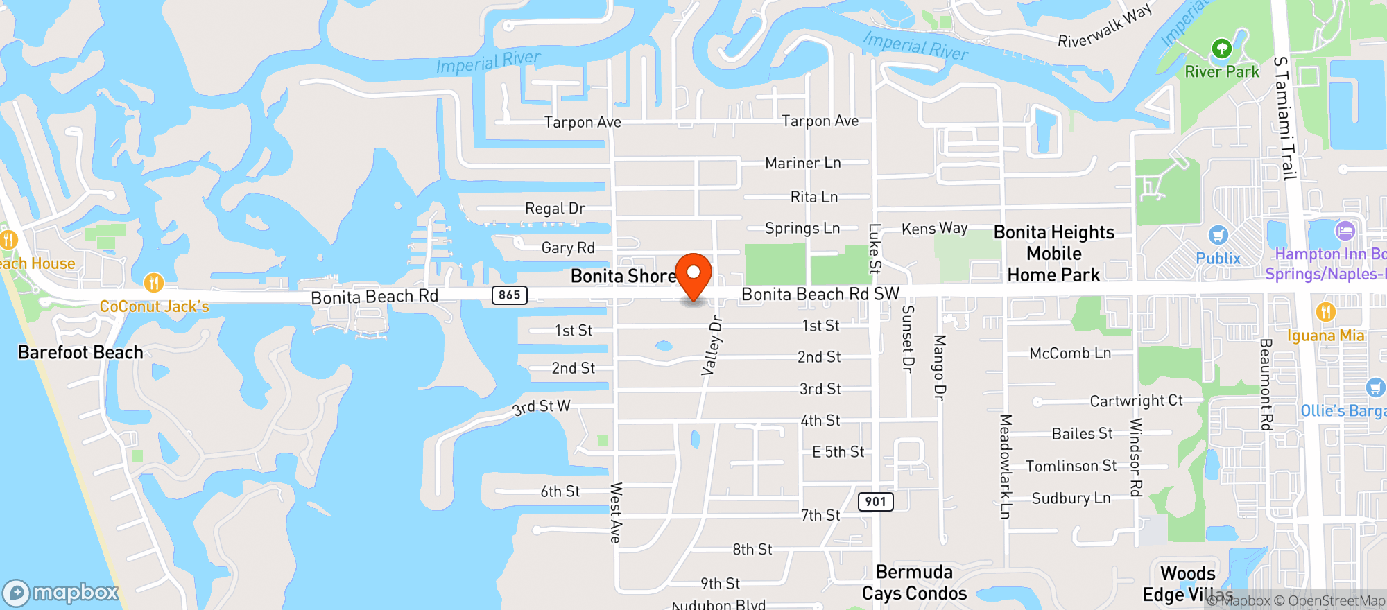 Map showing Sprakes vape and smoke