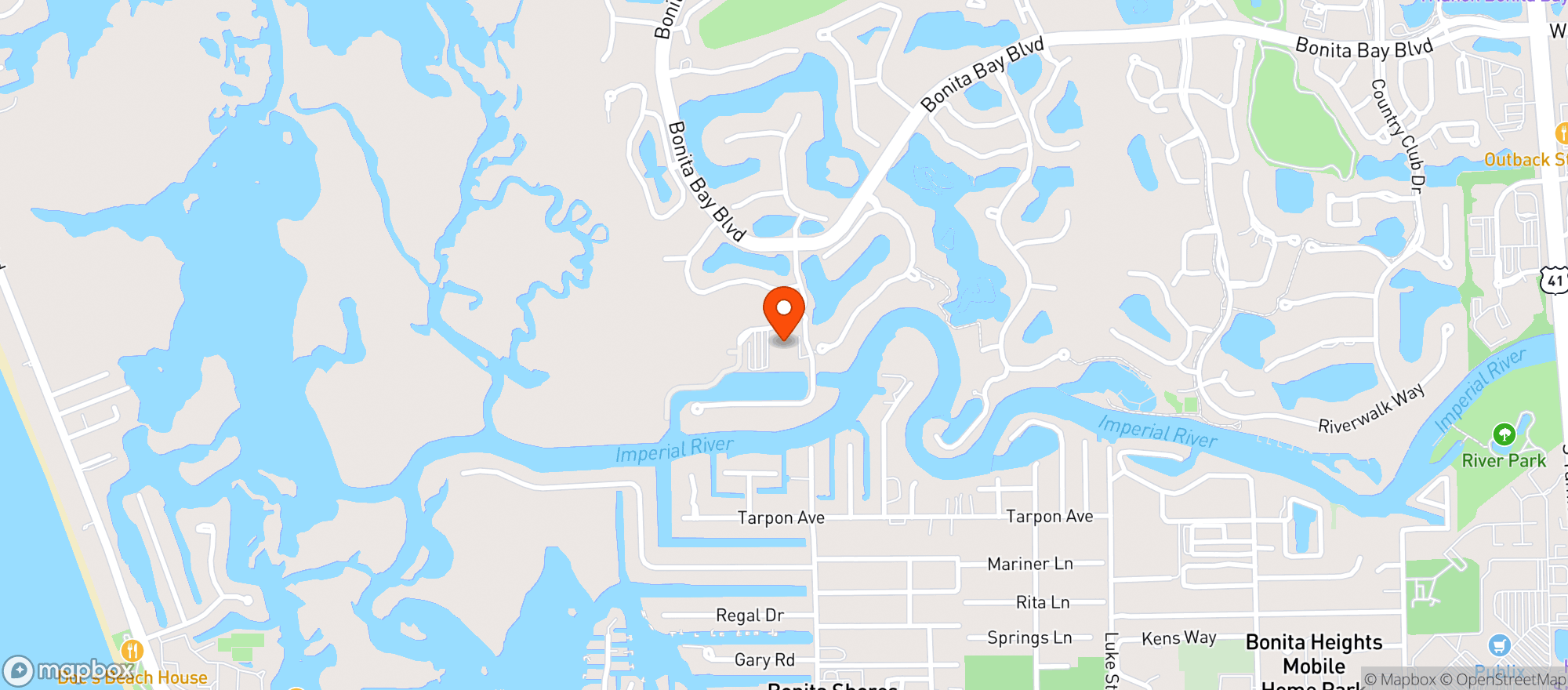 Map showing Backwater Jacks