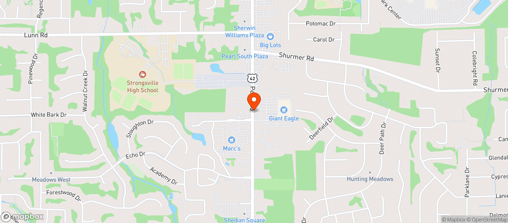 Map showing Market District - 4086 - Strongsville