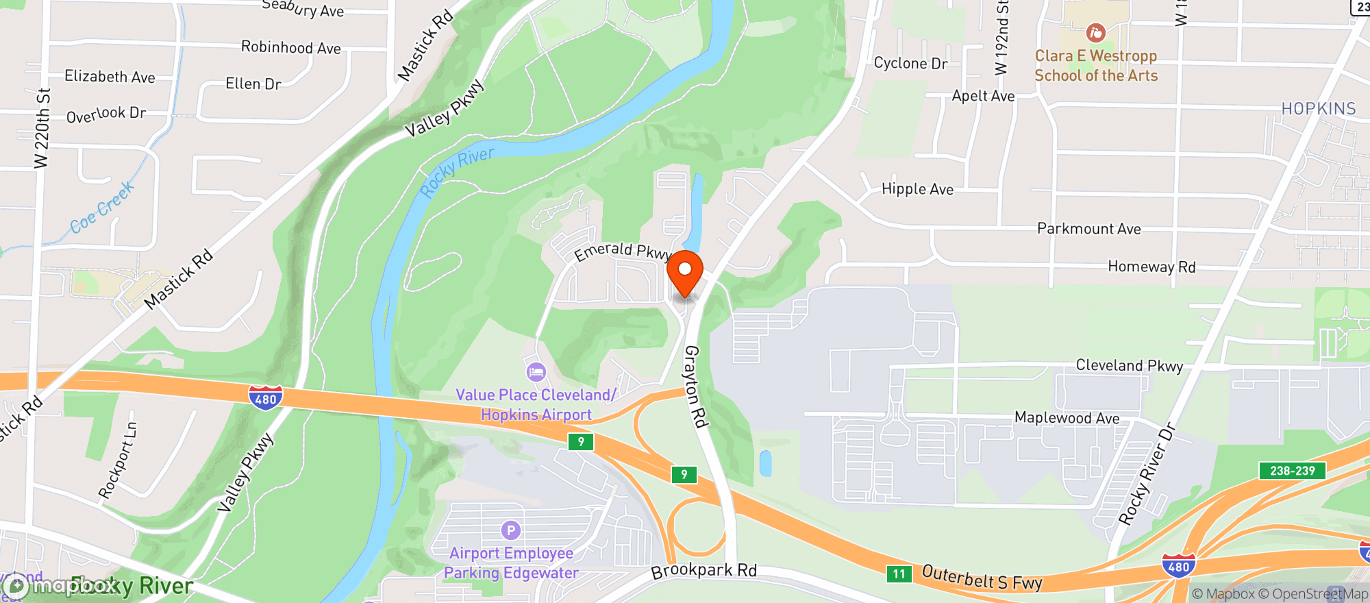 Map showing Grayton Road Tavern
