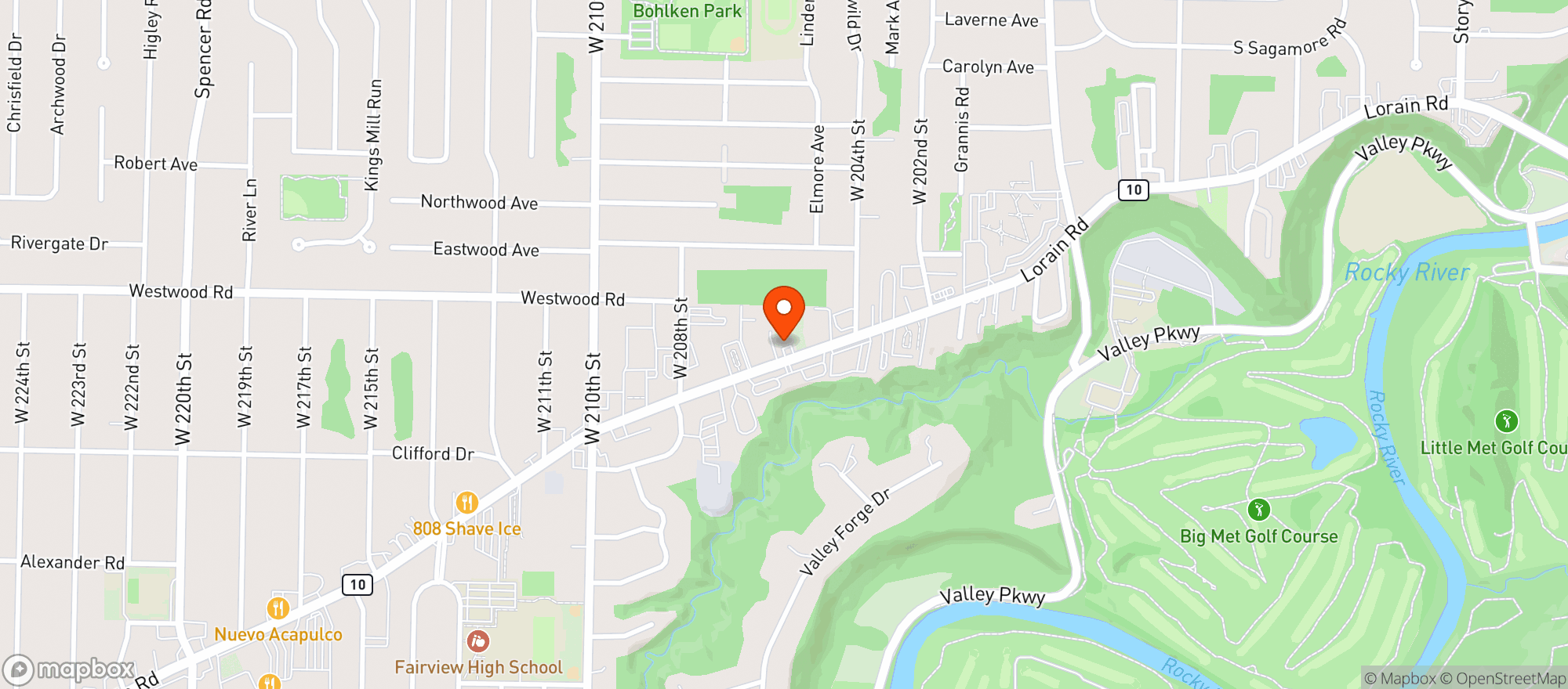 Map showing Minottis Fairview