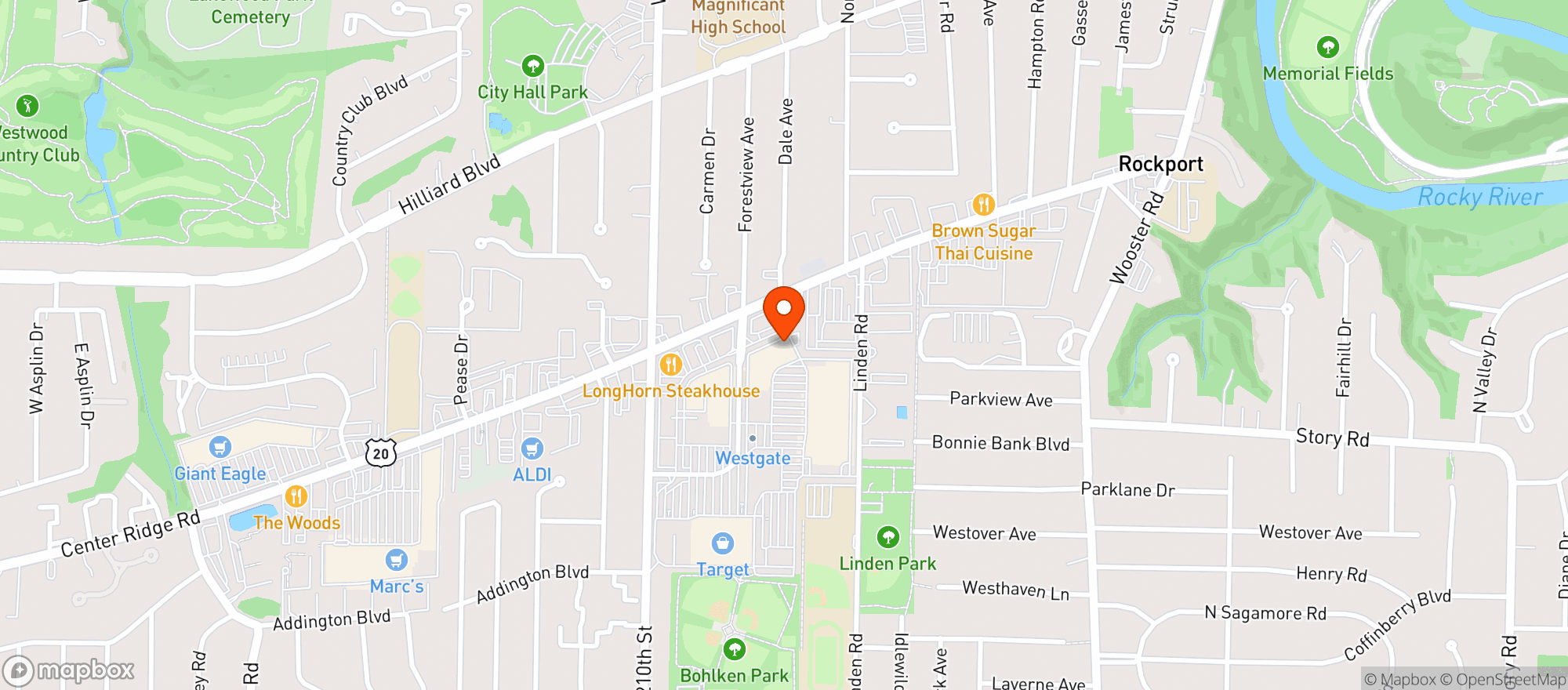 Map showing Buffalo Wild Wings Gril #3445