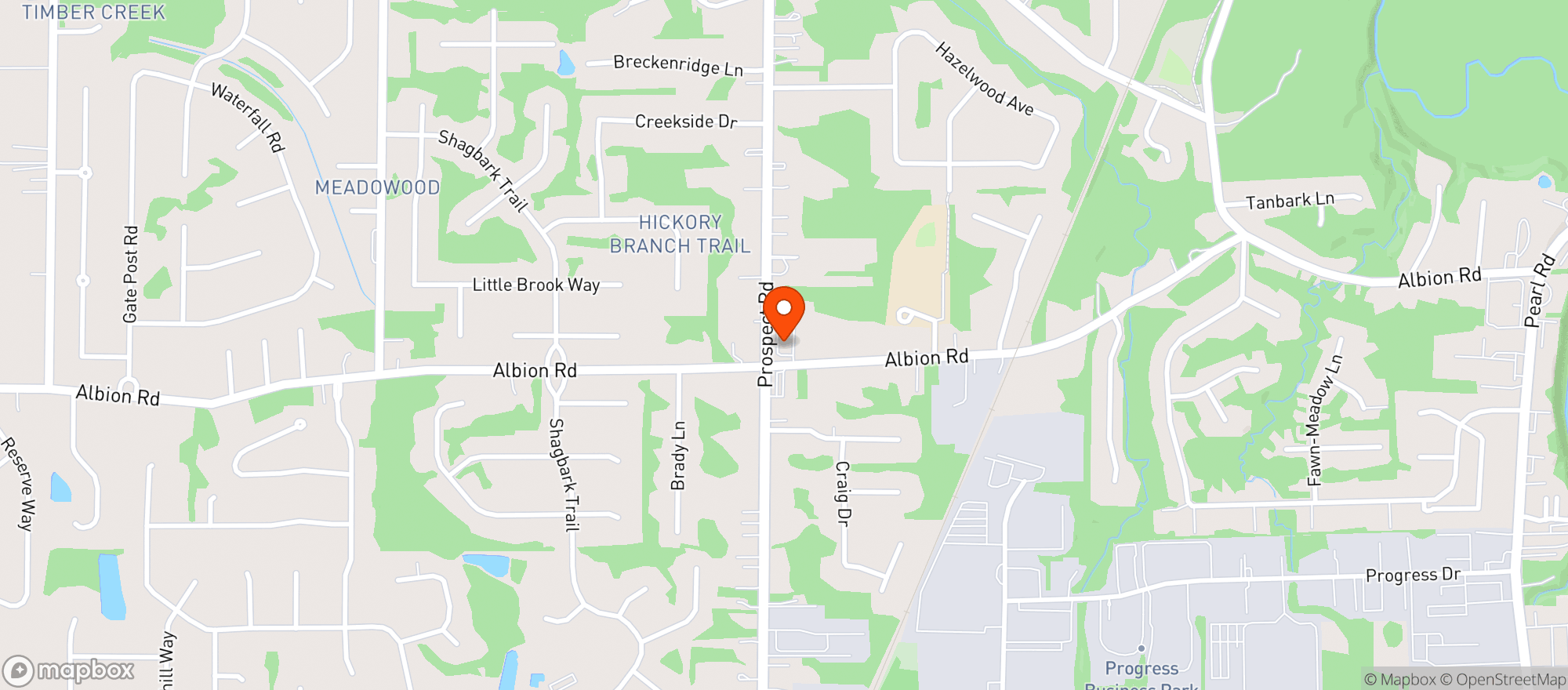 Map showing Prospect Beverage
