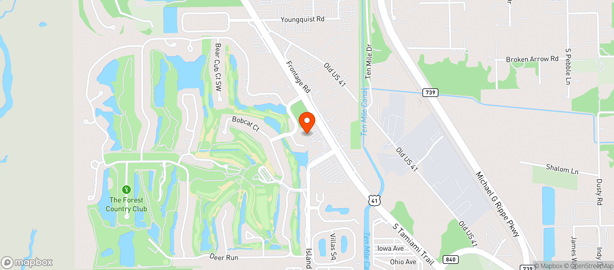 Map showing Mango Ritas Rhythm House