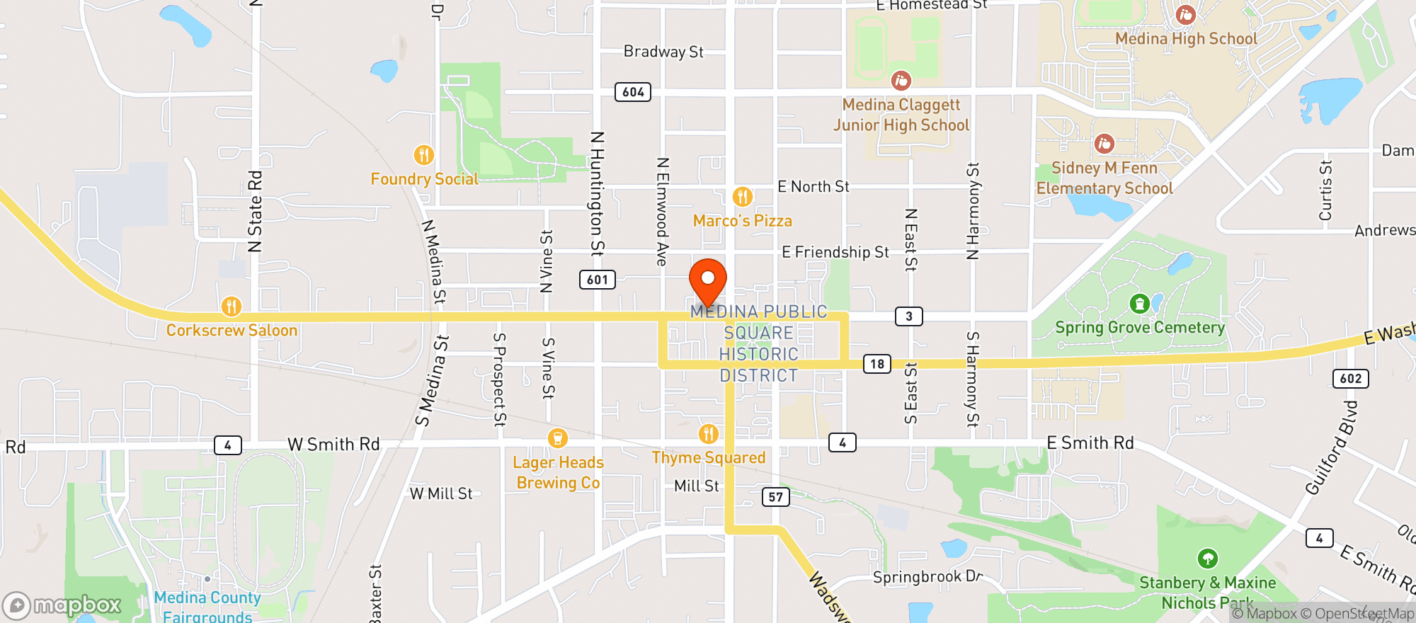 Map showing Sullys Irish Pub
