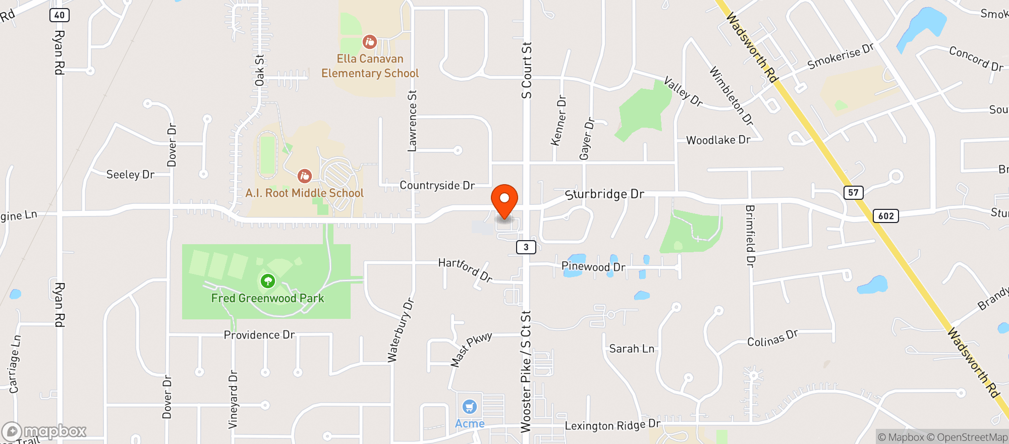 Map showing MINIT MART #600793