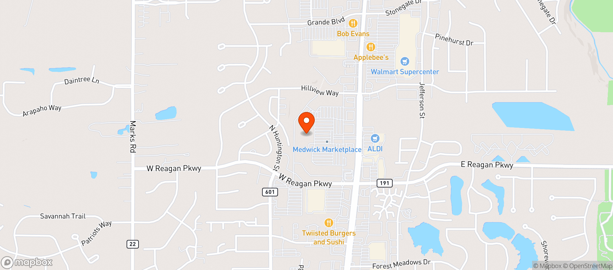 Map showing Meijer #335