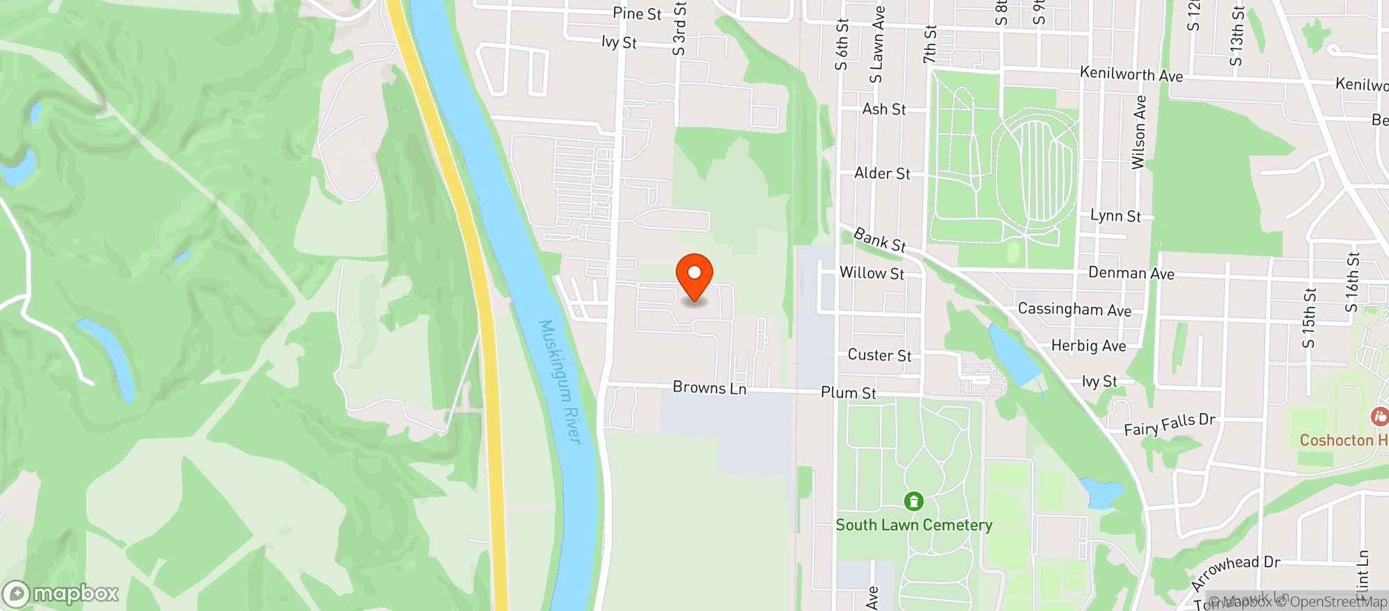 Map showing Buehlers Fresh Foods