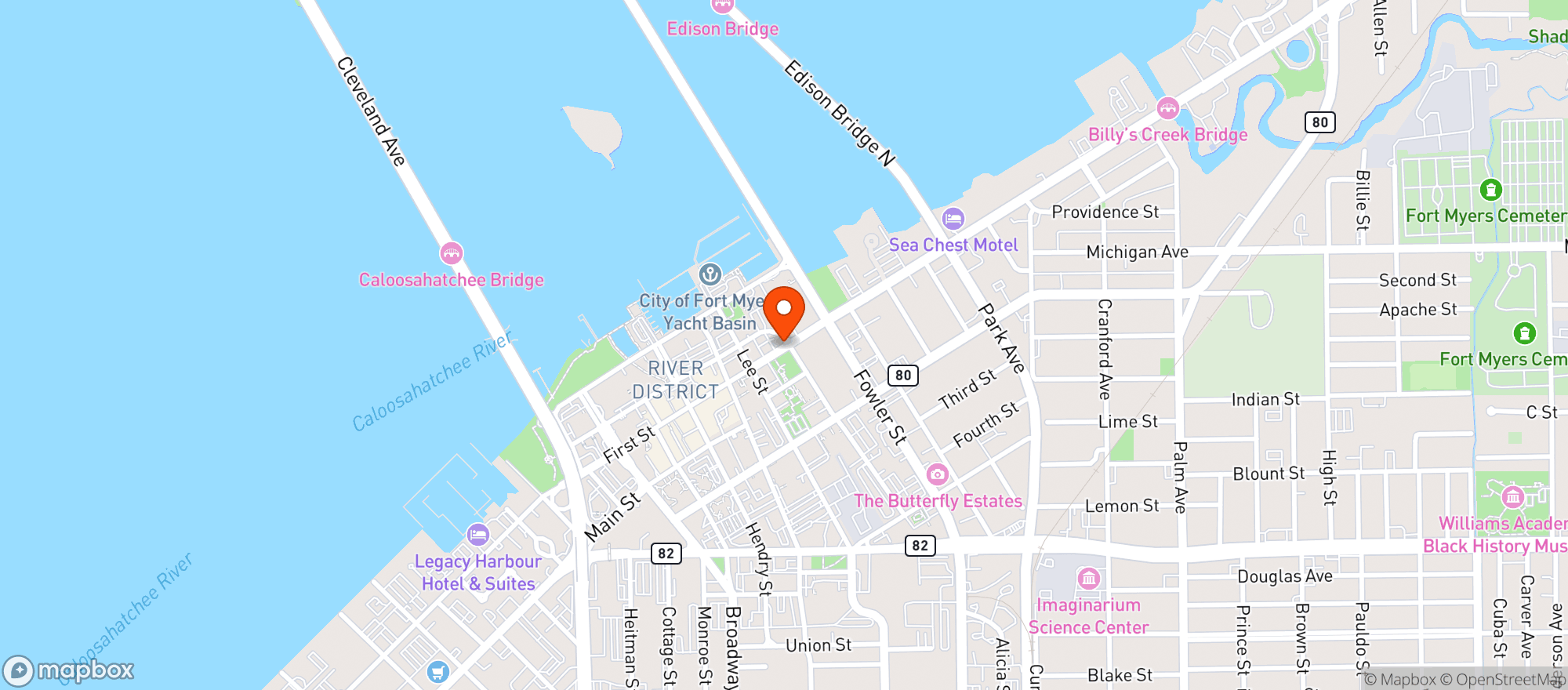 Map showing Turco Taco