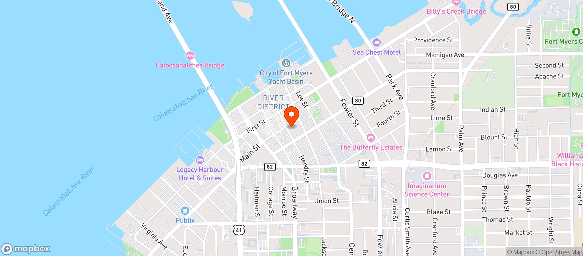 Map showing Cowboy Up Saloon