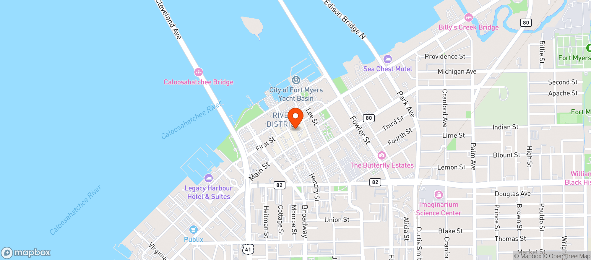 Map showing Oise Ristorante