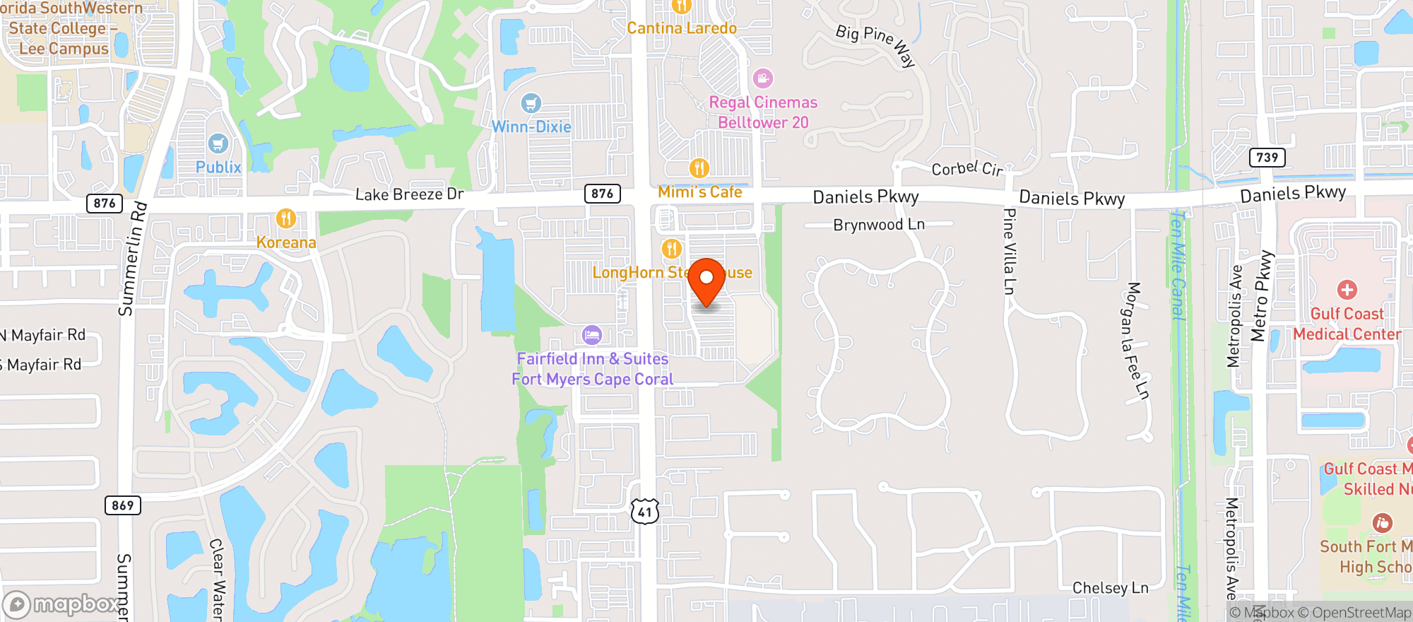 Map showing Supertarget