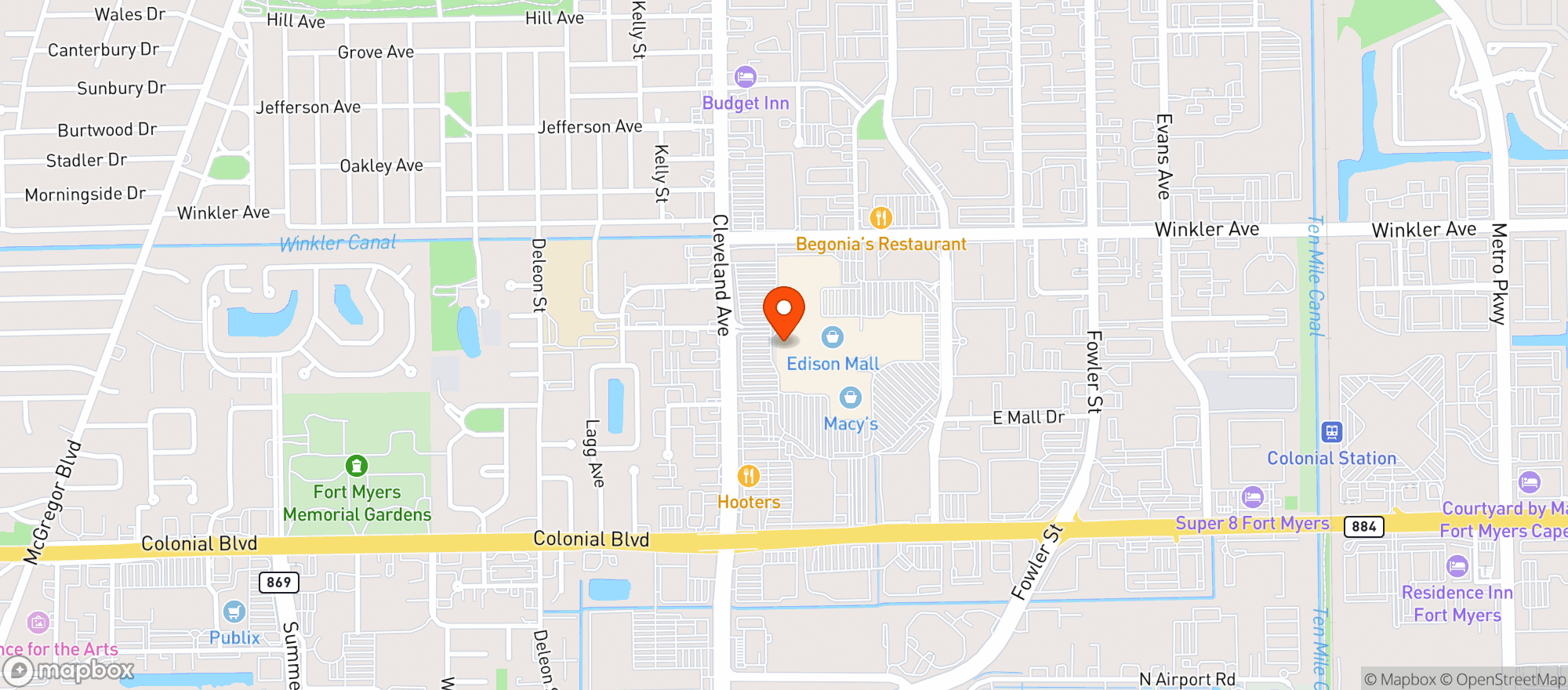 Map showing Gnc