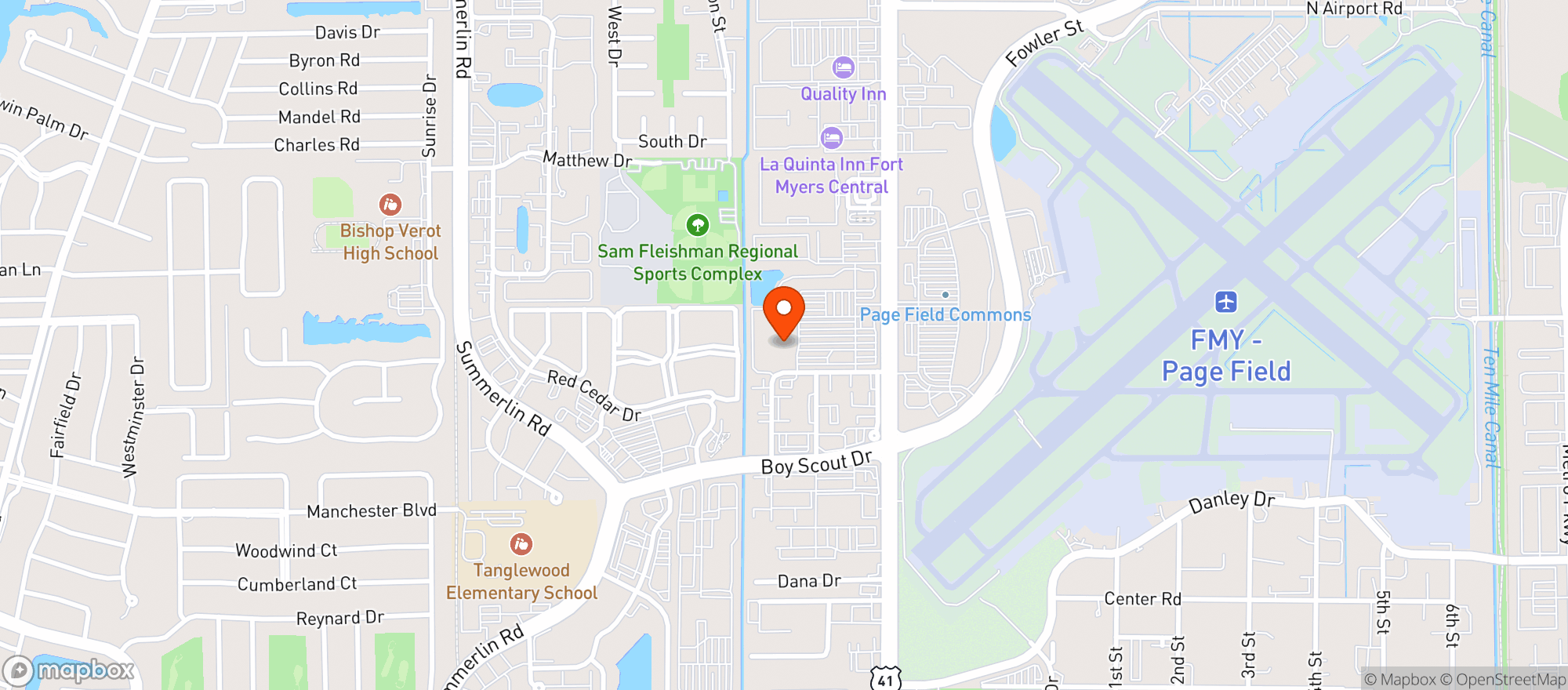 Map showing Sams Club #8130