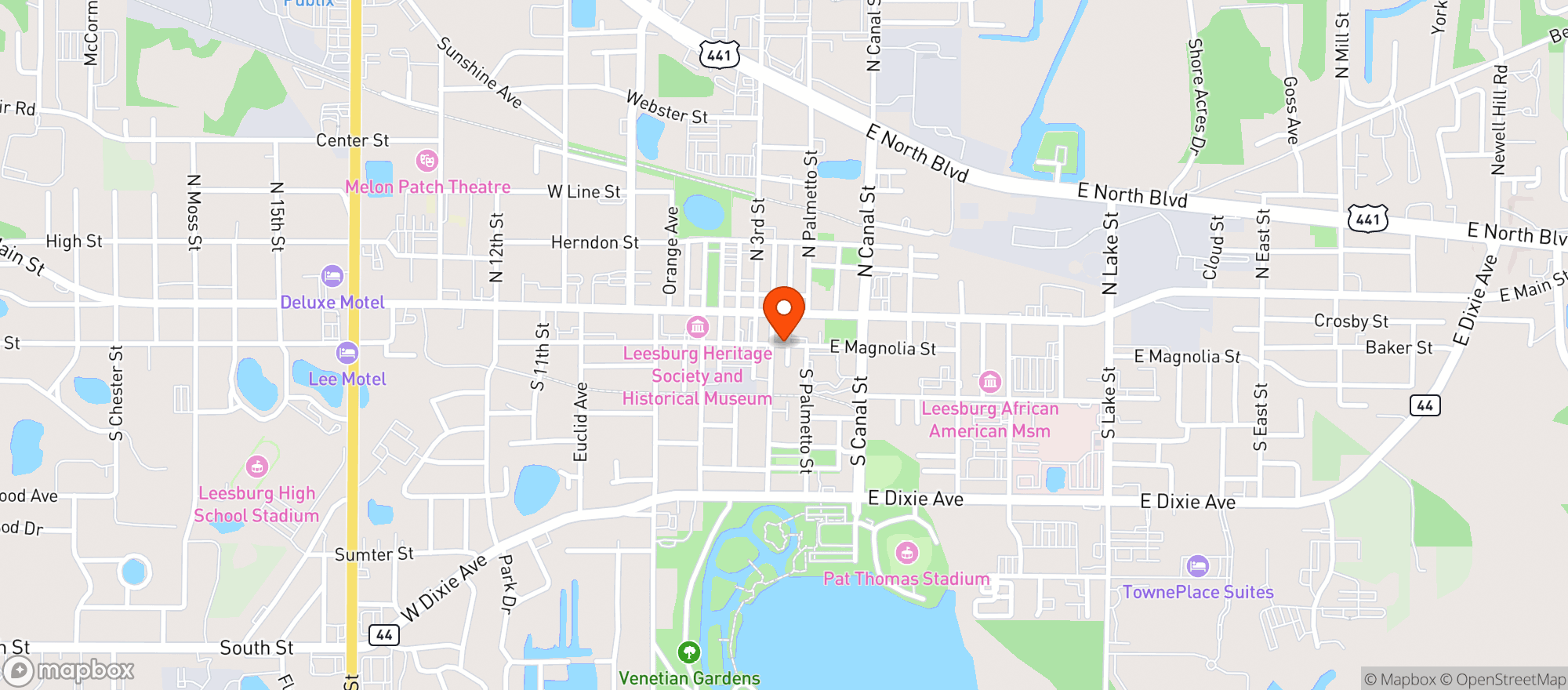 Map showing Magnolia Oyster Bar