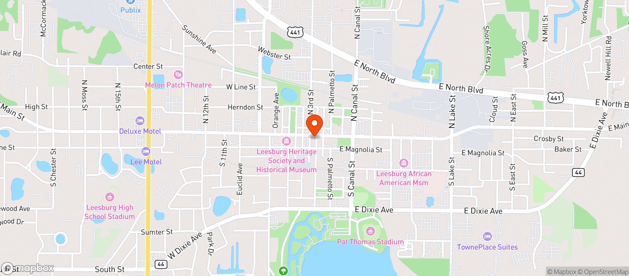 Map showing The Brick & Barrel Public House