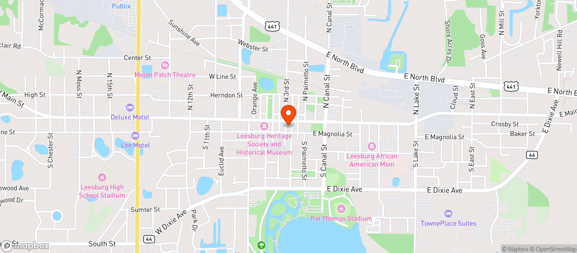 Map showing Marmadukes Lodge