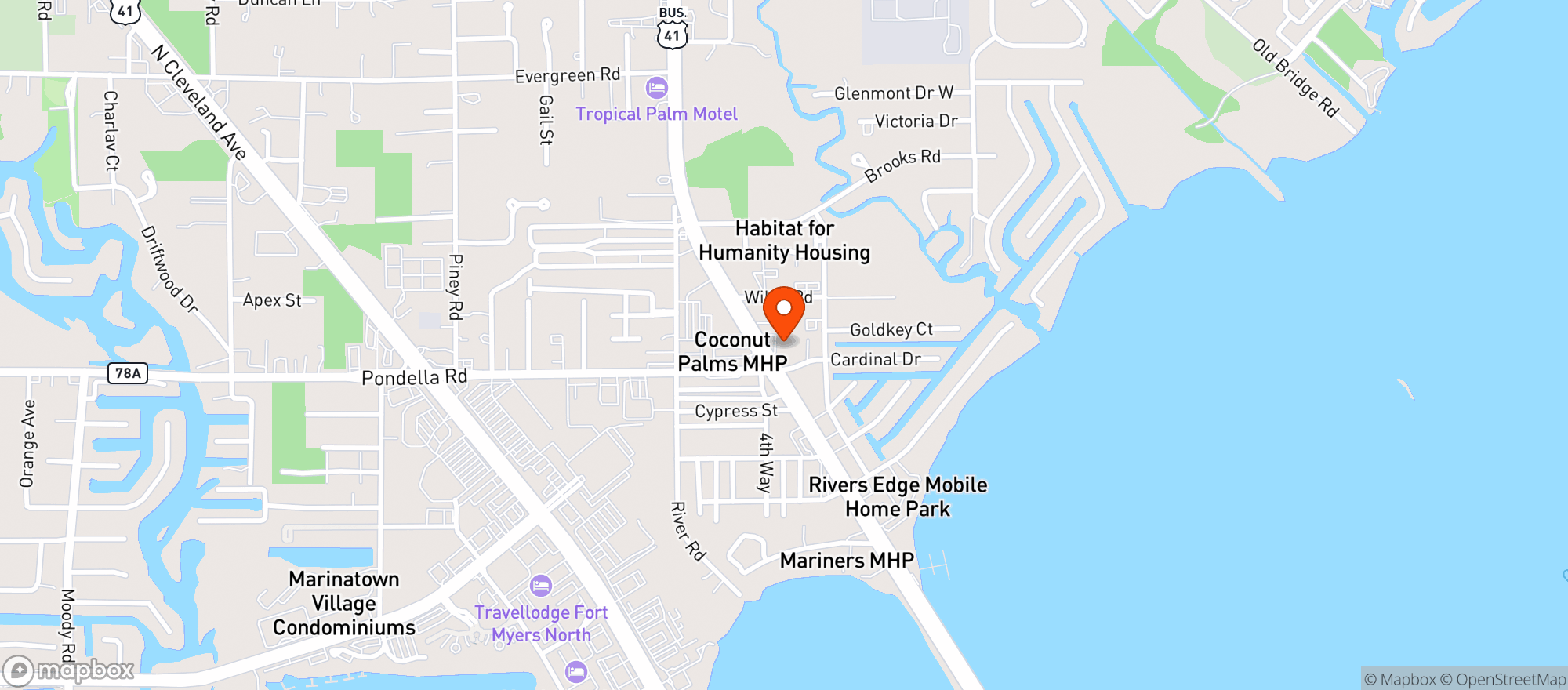 Map showing Sheas West