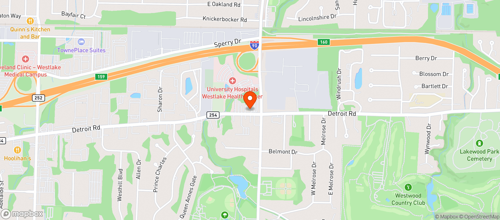 Map showing Paninis Bar & Grill