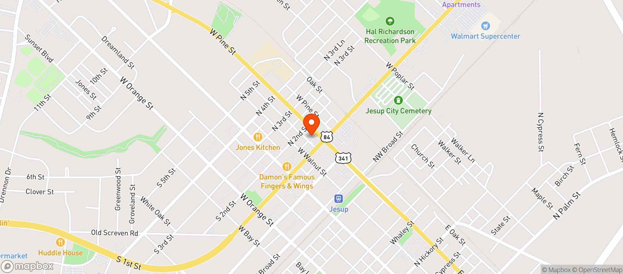 Map showing Nouria #1320/Enmarket #859