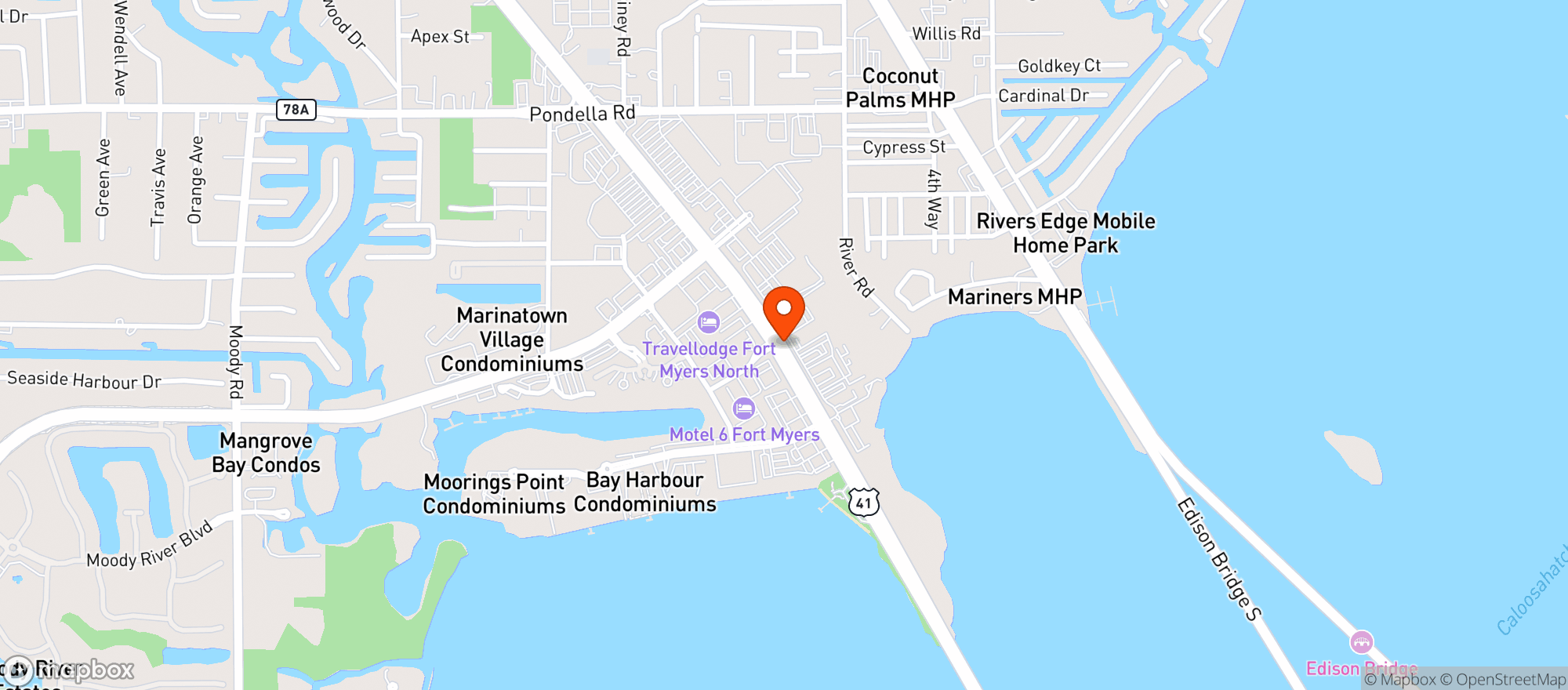 Map showing Cheers Wine & Liquor