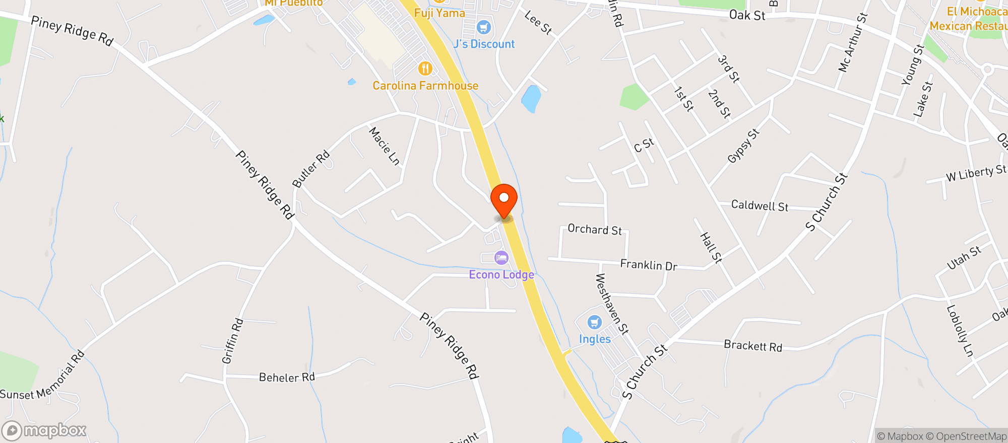 Map showing Prisha Mart