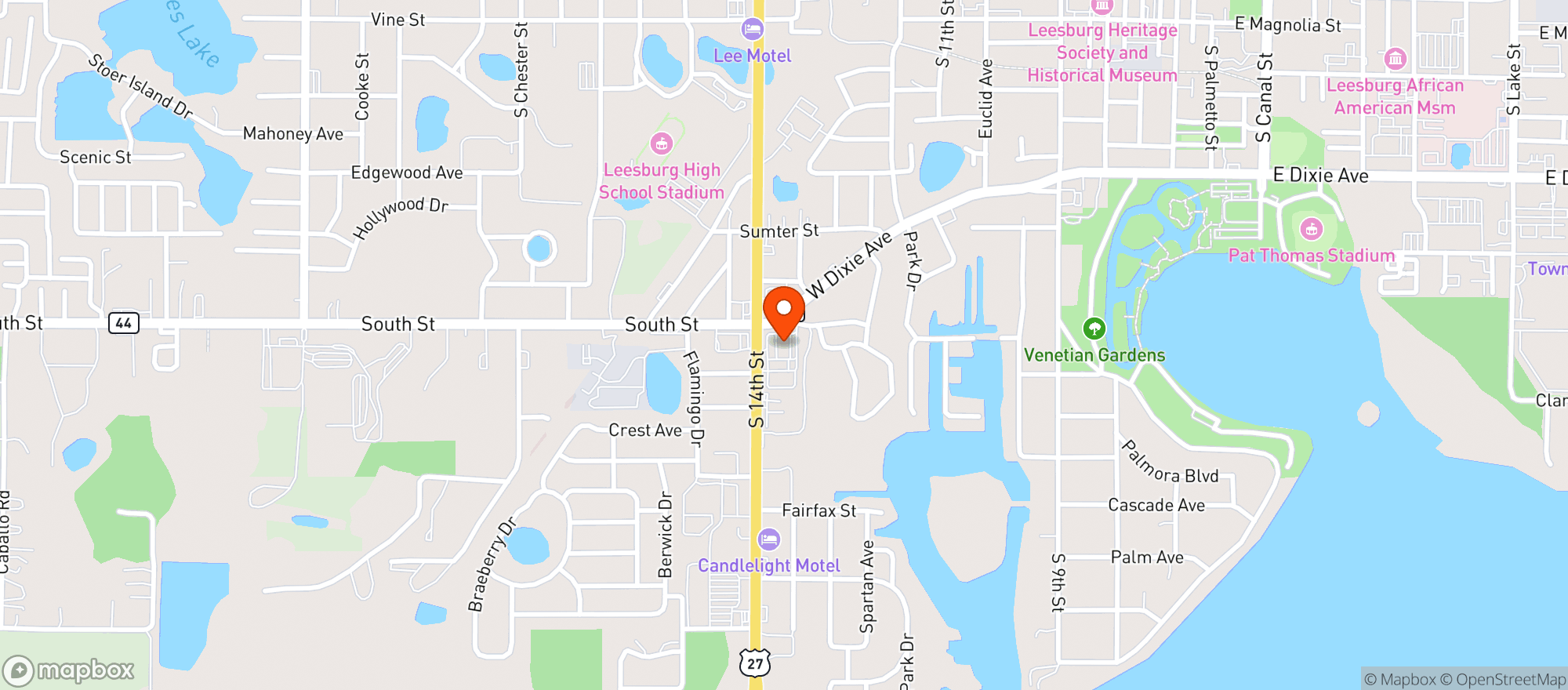 Map showing Circle K #2705098