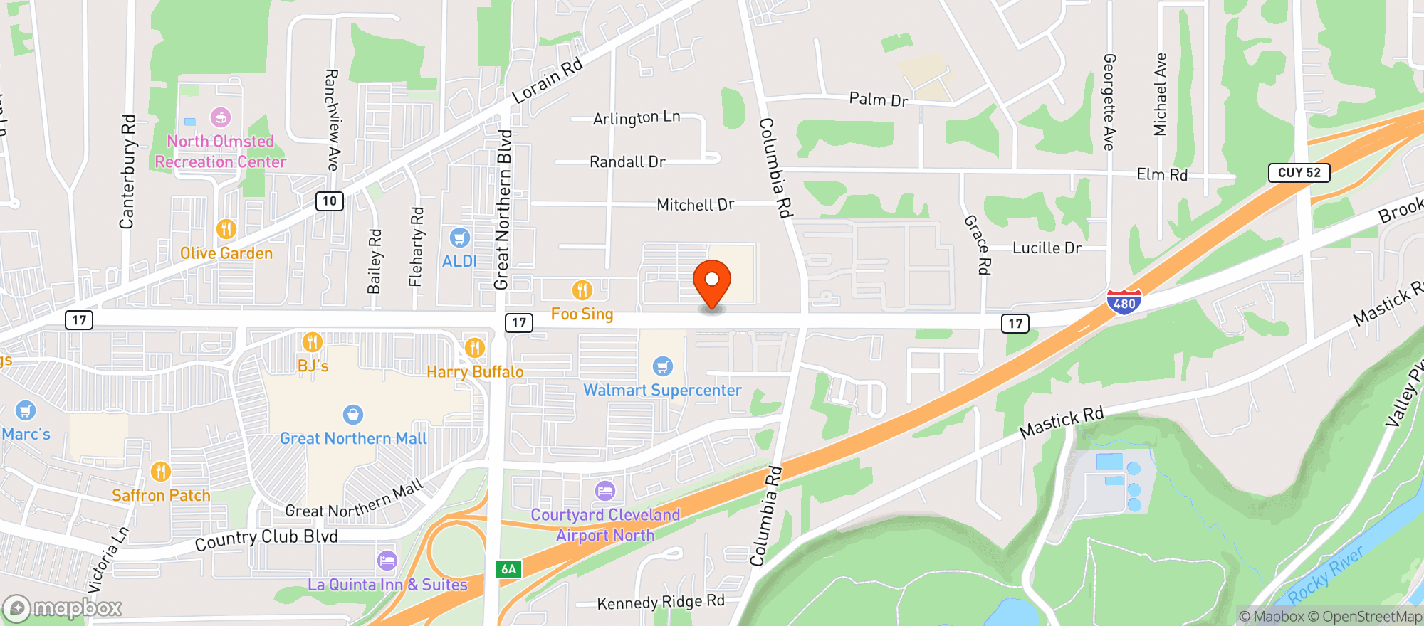 Map showing Target