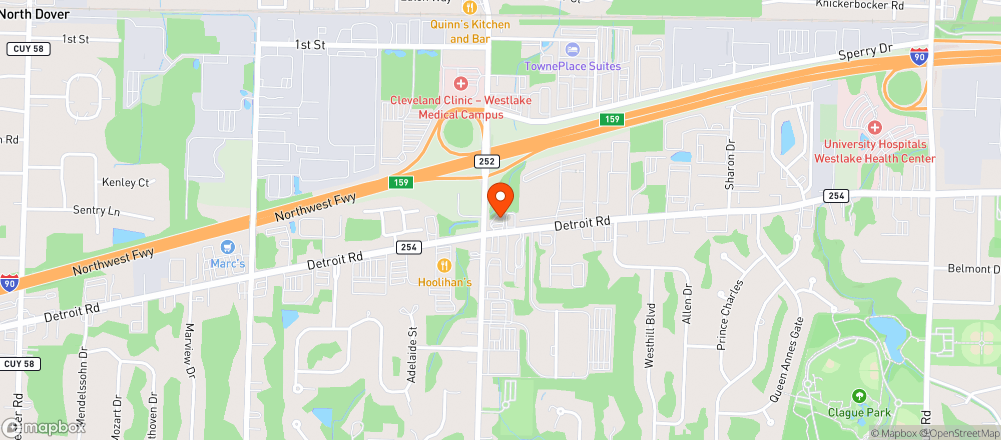 Map showing 7 Elv 36739 Detroit A Wl