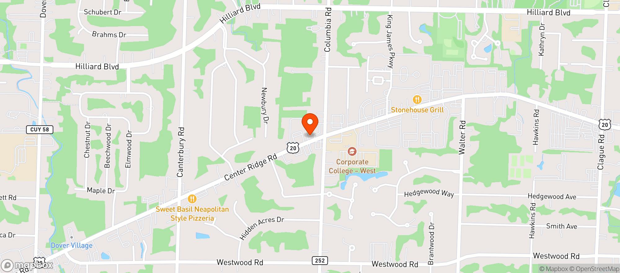 Map showing Salty Mary’s