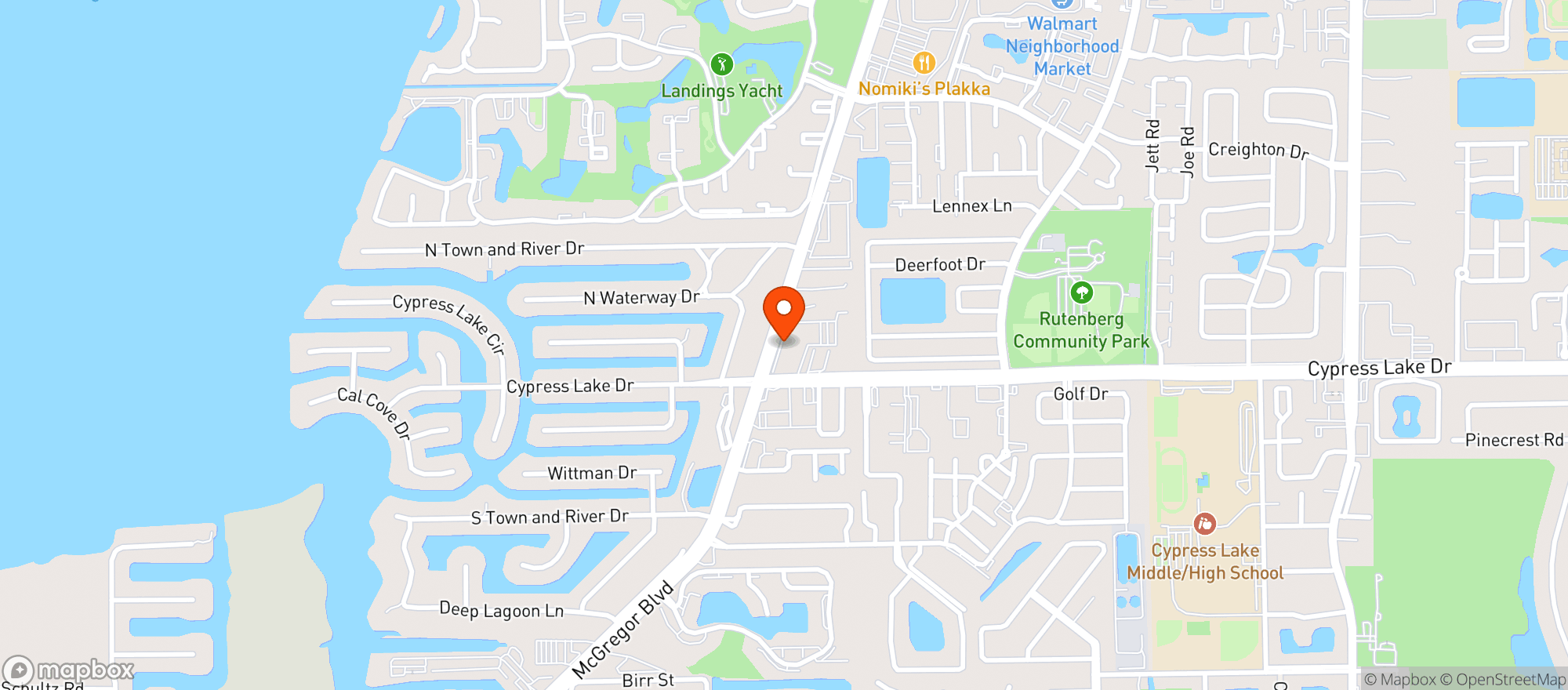 Map showing Prawn Broker Restaurant & Fish Mark