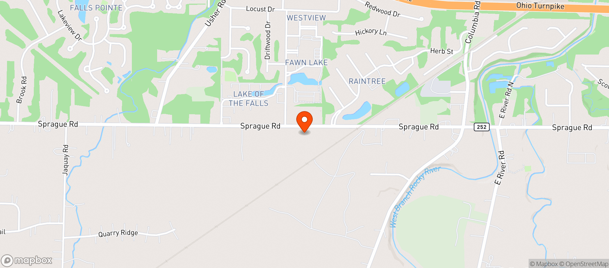 Map showing Columbia Convenient Food